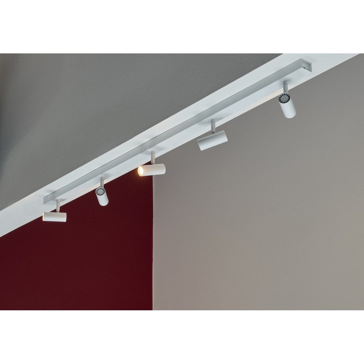 Plafonnier 5-spots Moodmaker™ à 3 réglages en métal, OMARI blanc, NORDLUX