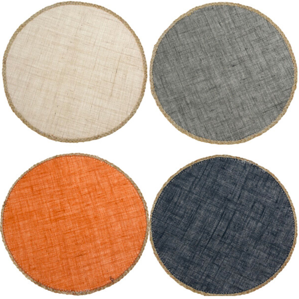 Set de table rond multicolore - Set de 4 multicolore, WADIGA