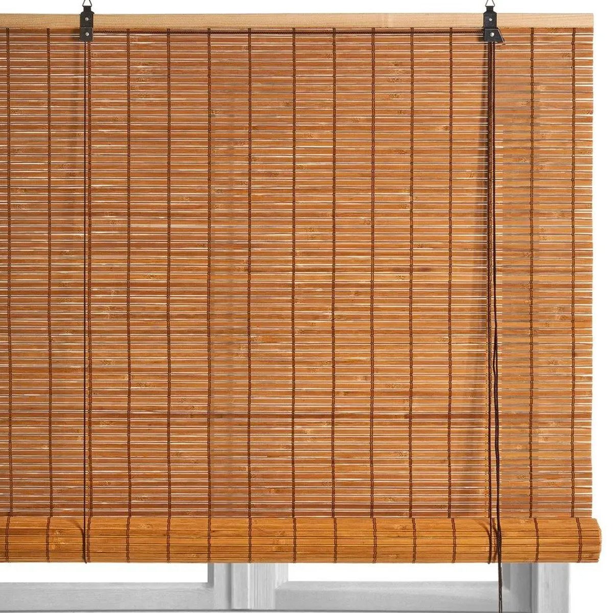 Store enrouleur intérieur en bambou longueur 140cm bois, WADIGA