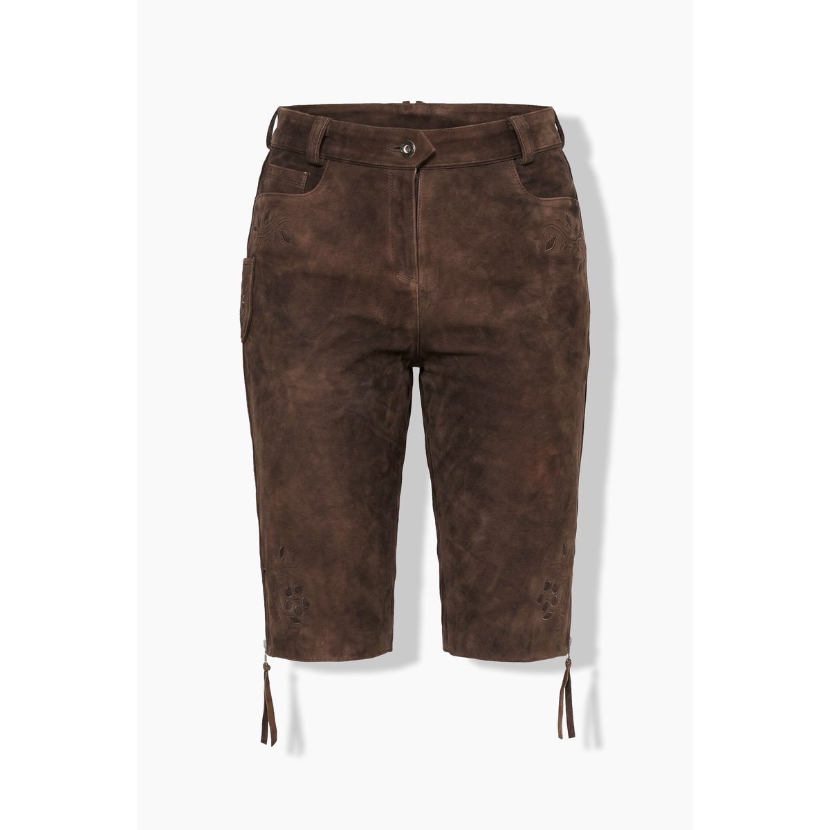 Culotte en peau traditionnelle bavaroise marron clair, ULLA POPKEN