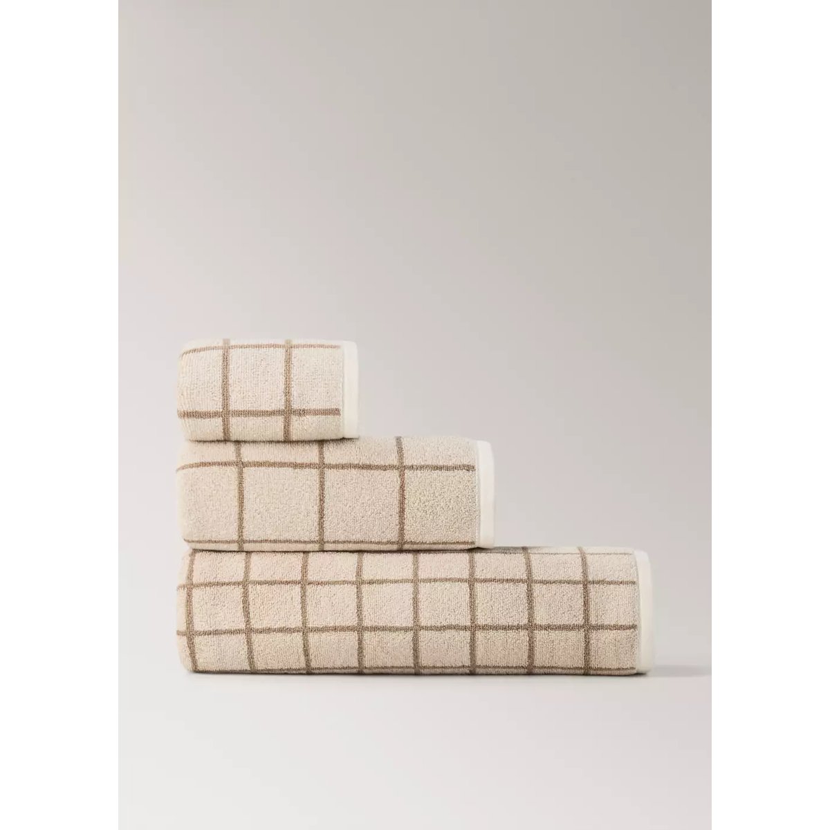 Grand drap de bain 100 % coton bouclette marron, MANGO HOME
