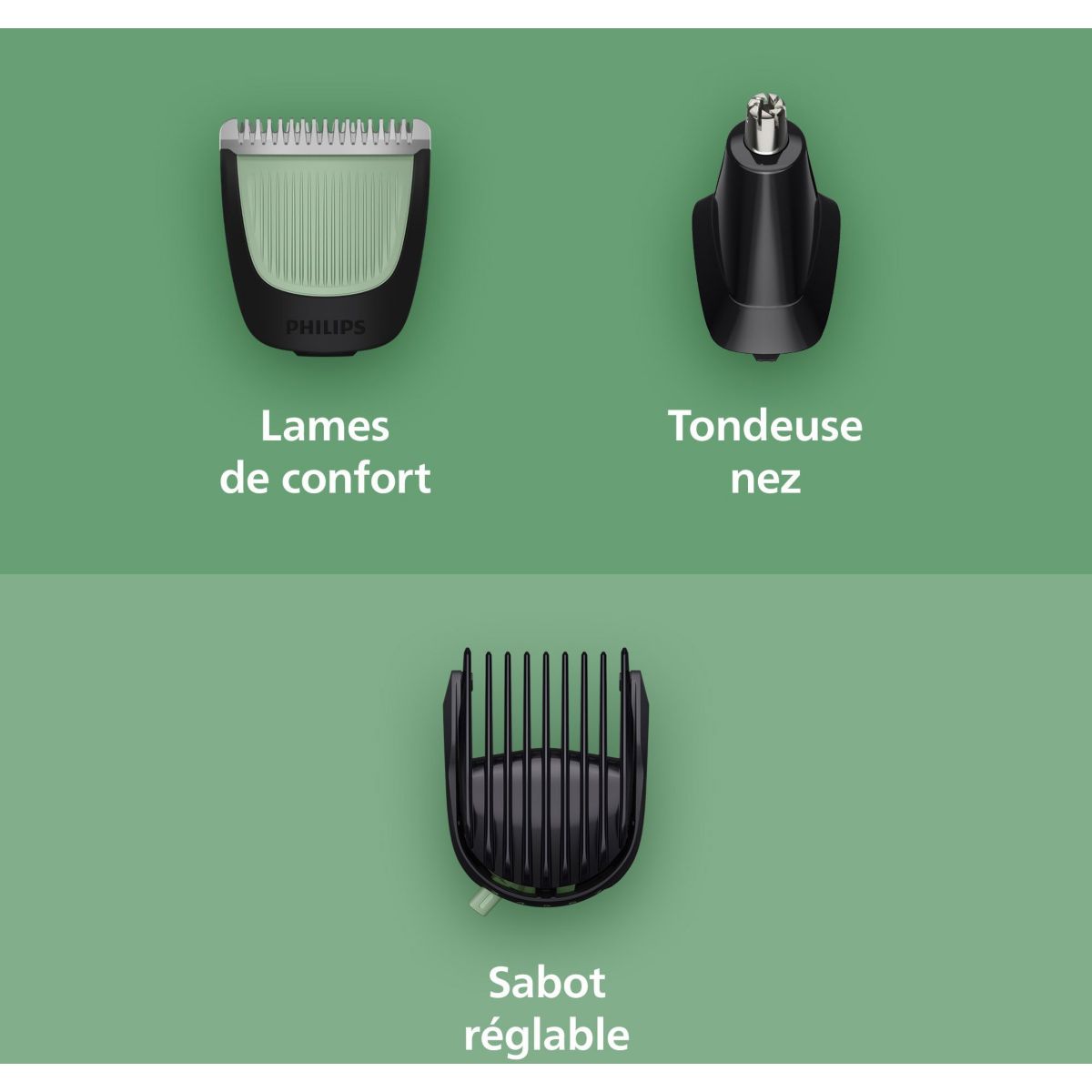 Tondeuse multi usages MG3935/15 Series 3000, 9 hauteurs de coupe, précision 1 mm, autonomie 70mn couleur unique, PHILIPS