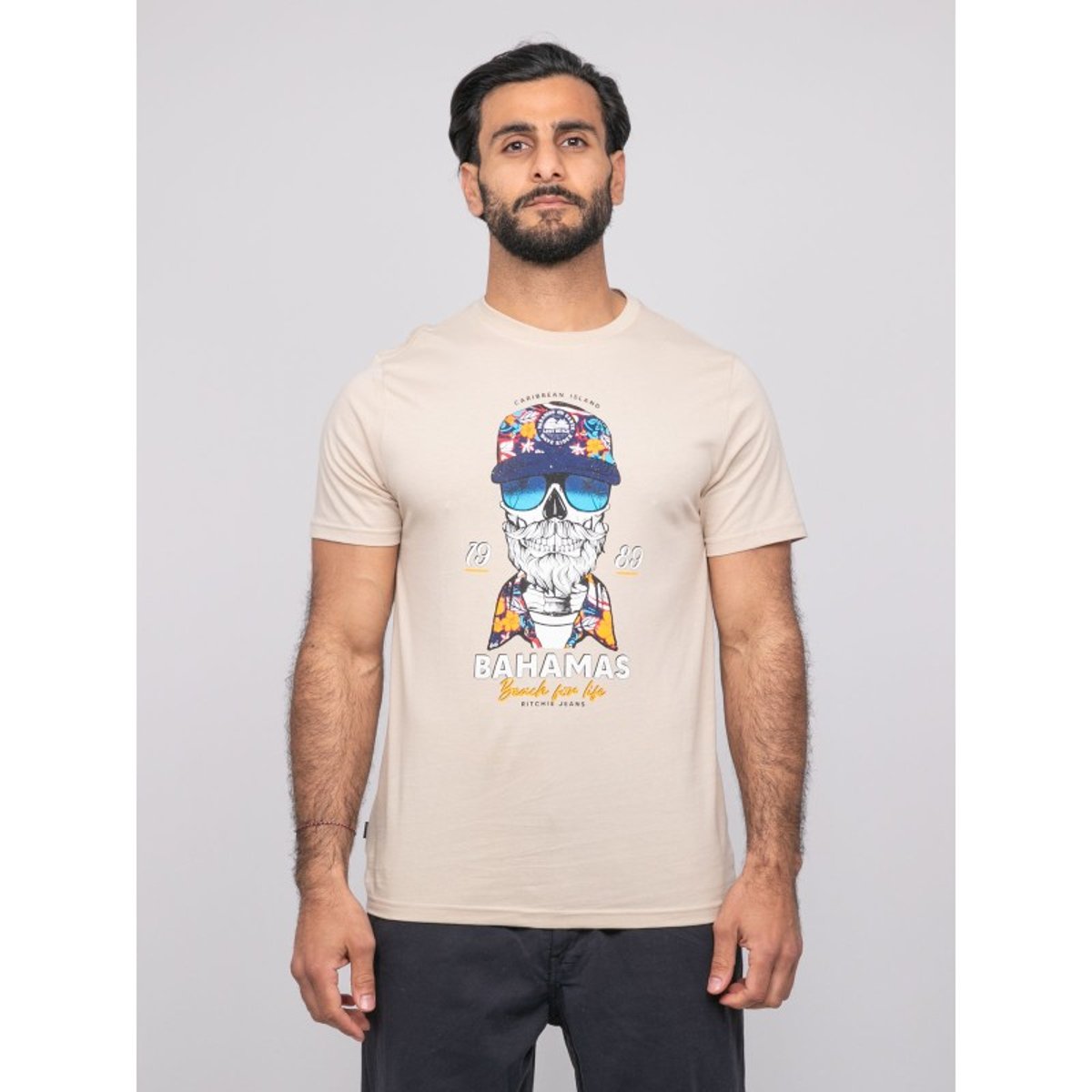 T-shirt Manches Courtes Nanka beige, RITCHIE