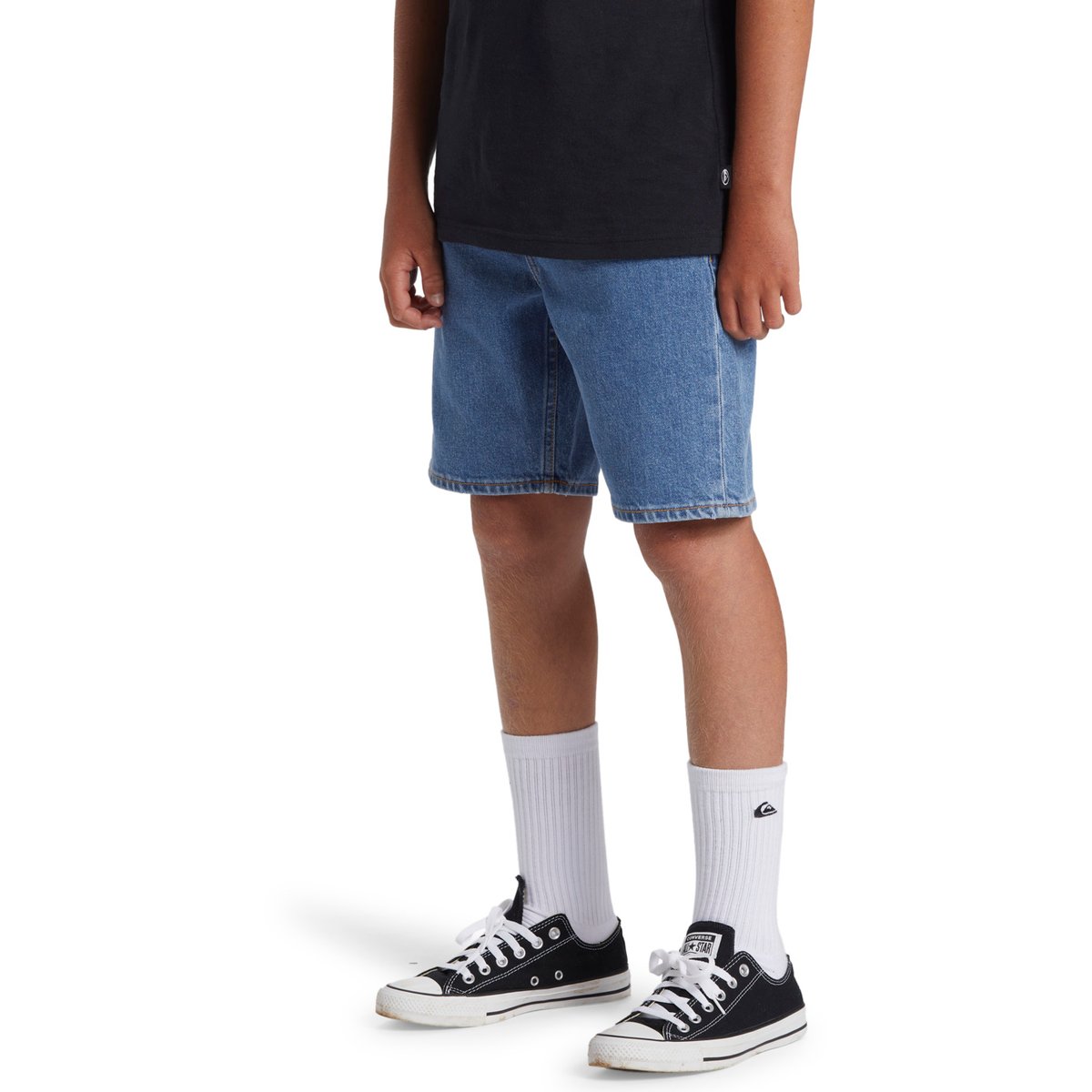 Short en jean baggy SATURN bleu 2001 stone wash, QUIKSILVER