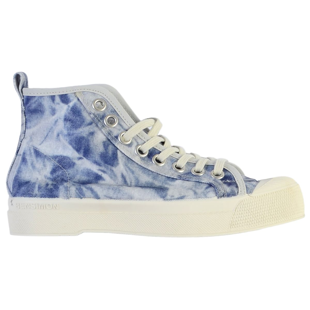Basket à lacet Stella Tie Dye indigo, BENSIMON.