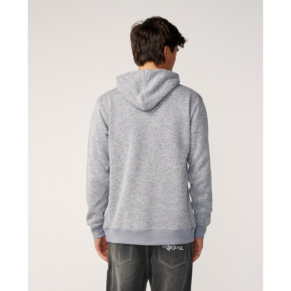 Sweat CRESCENT HOOD grey marle, RIP CURL