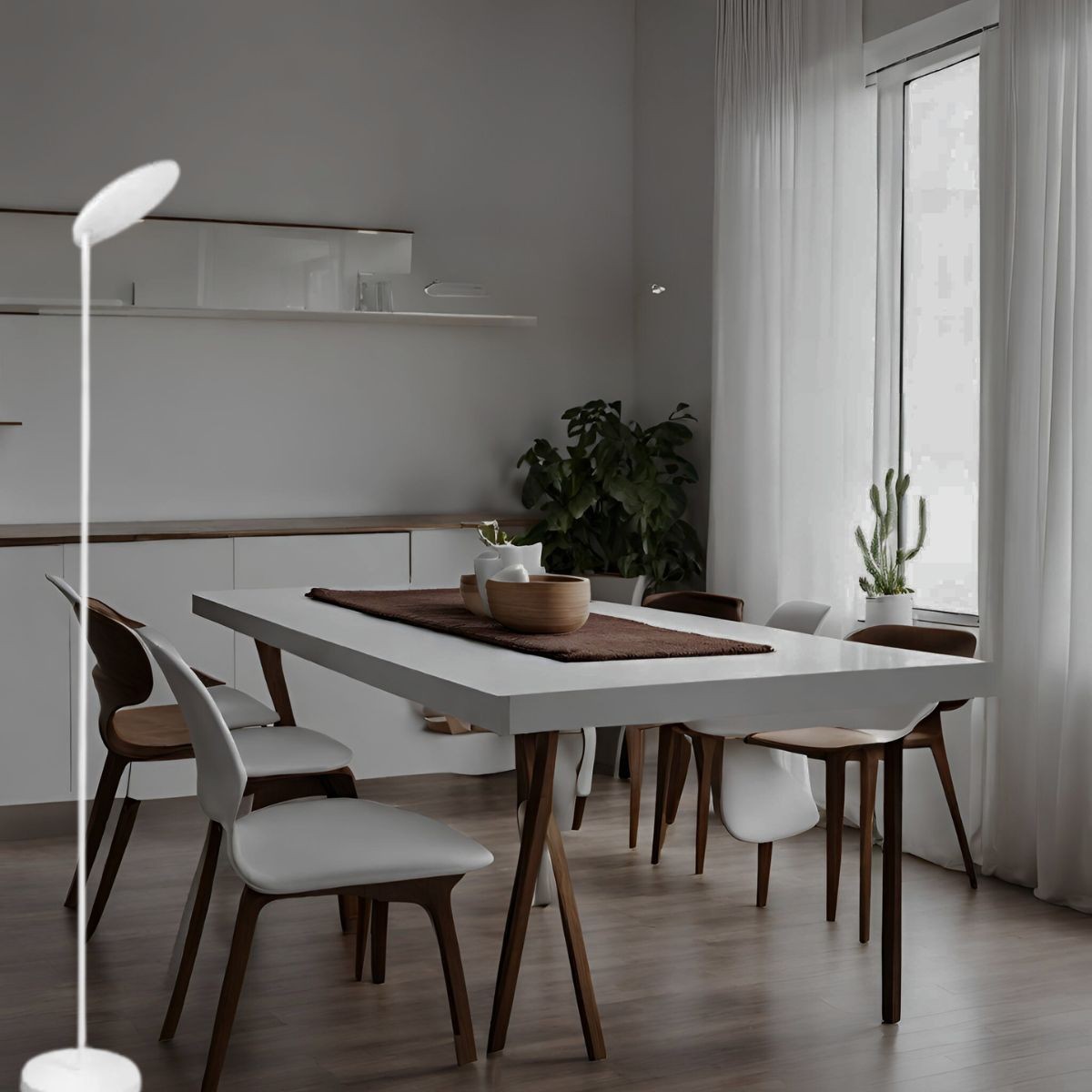 Lampadaire    NASSAU blanc, MANTRA