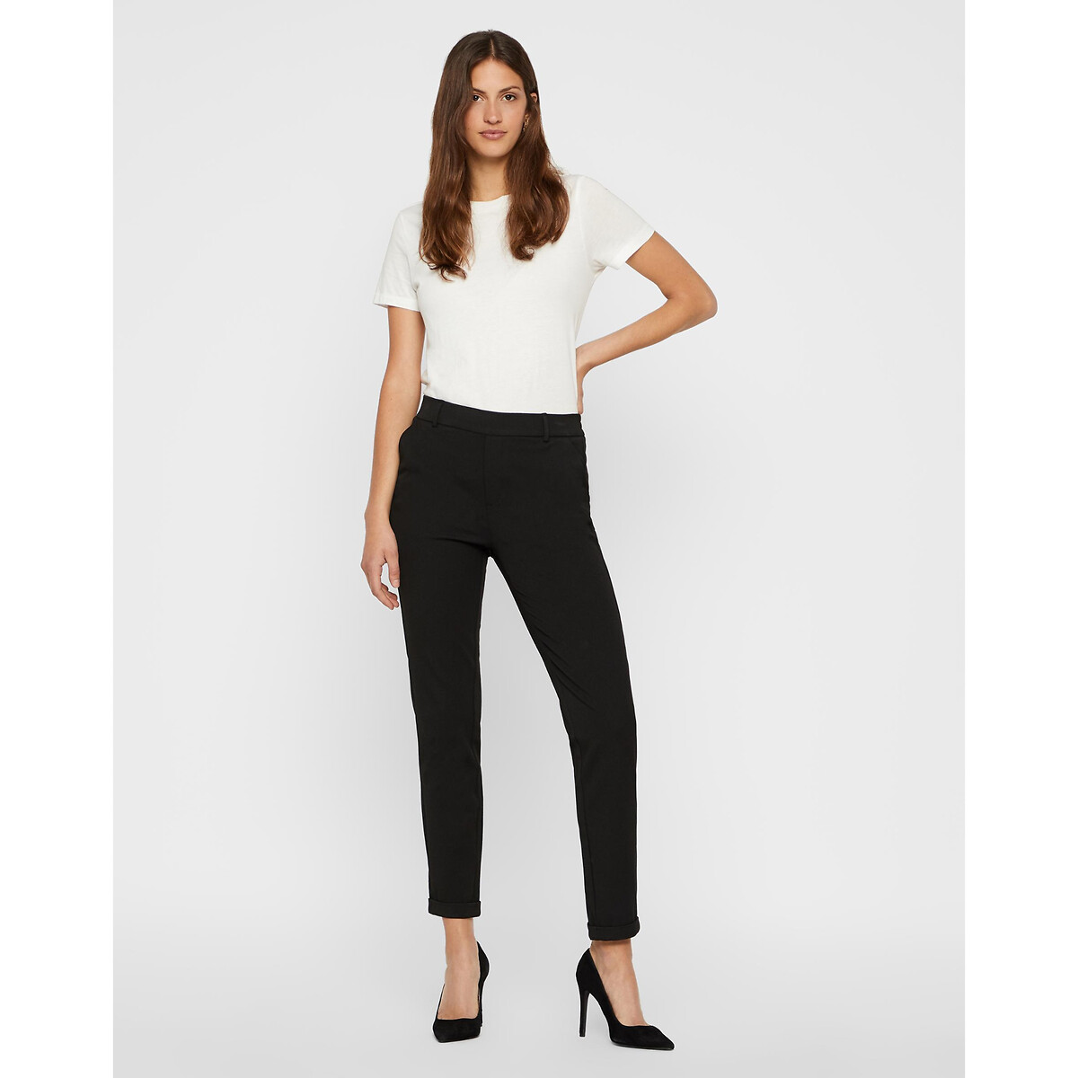 Pantalon droit noir, VERO MODA