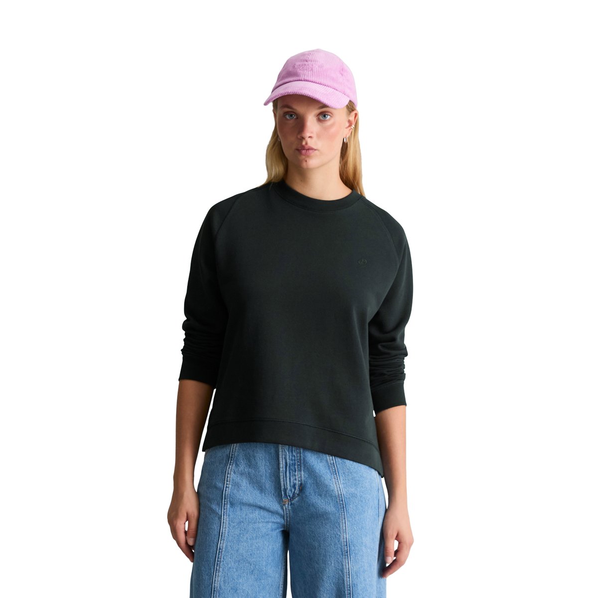 Sweat-shirt ample en coton biologique noir, MARC O’POLO DENIM