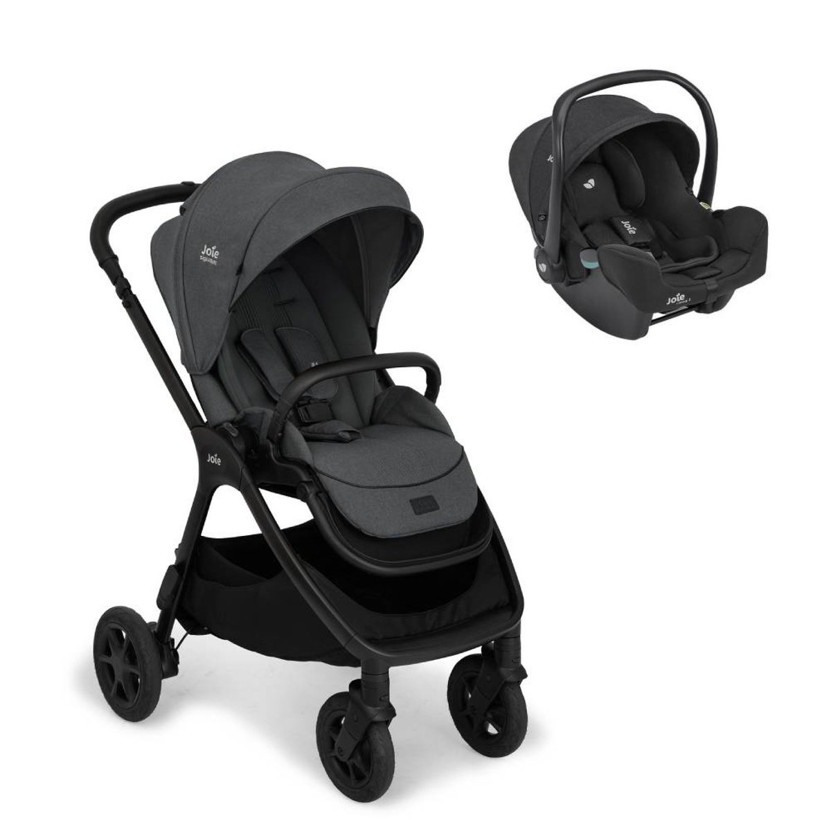 Pack poussette duo Finiti + i-Snug 2 gris, JOIE