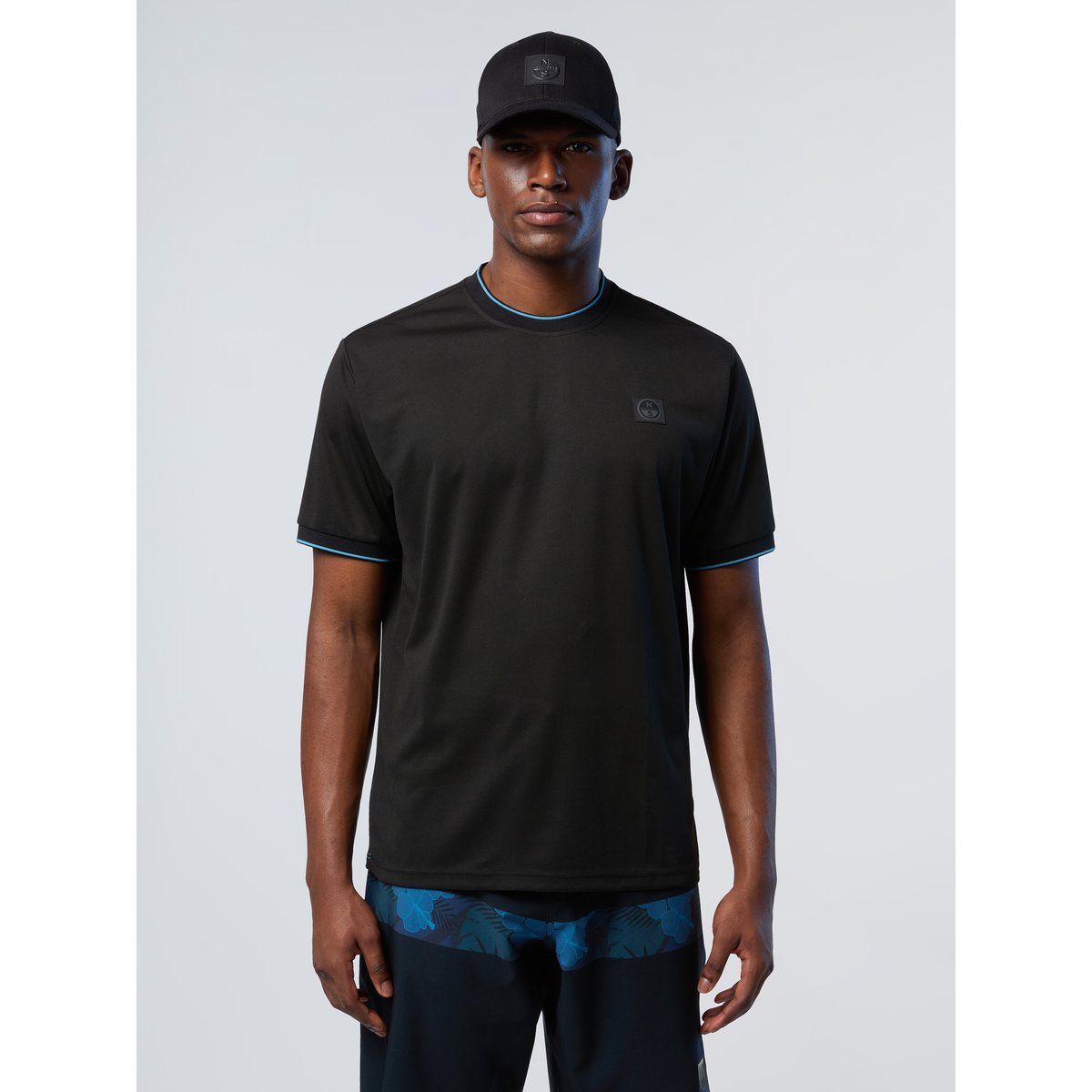 T-shirt piqué Coolmax noir, NORTH SAILS