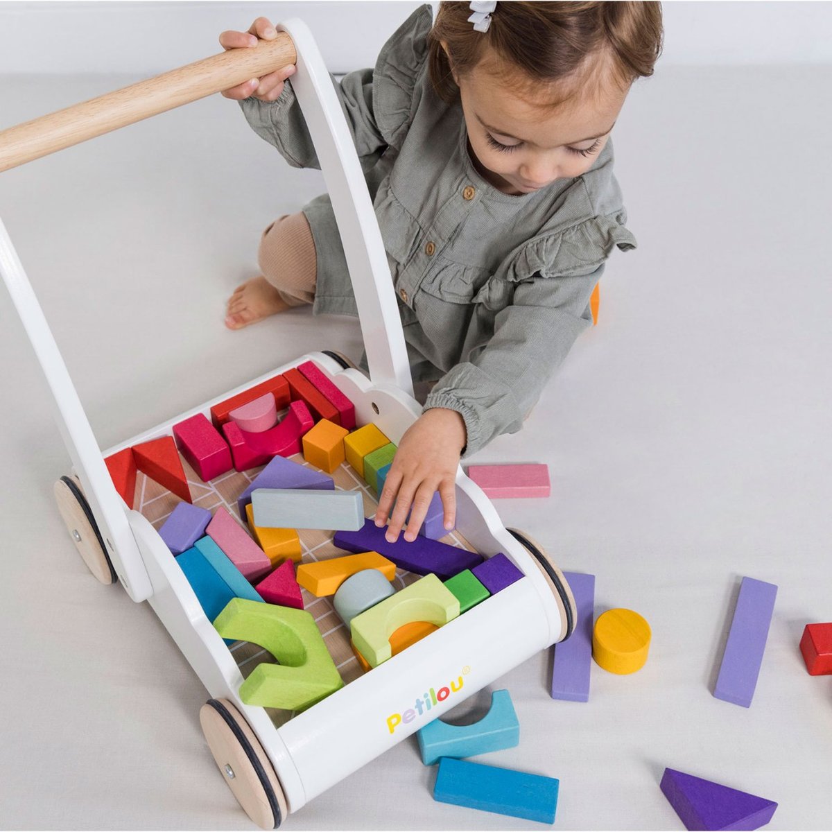Trotteur Nuage et Arc en ciel blanc, LE TOY VAN