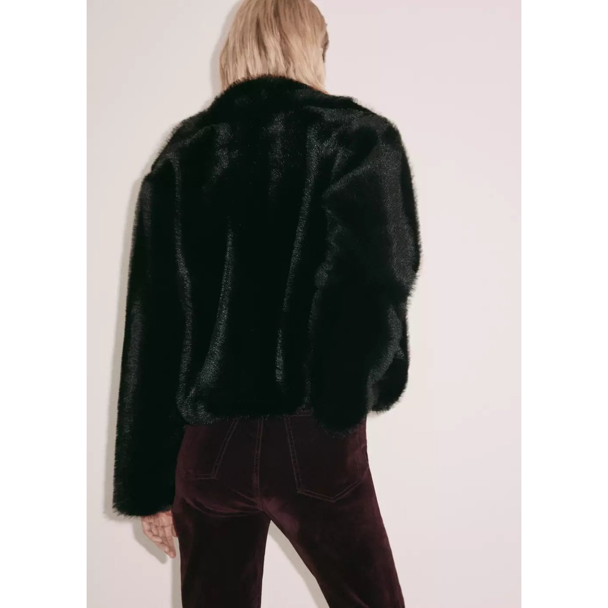 Pantalon-skinny en velours lie de vin, MANGO