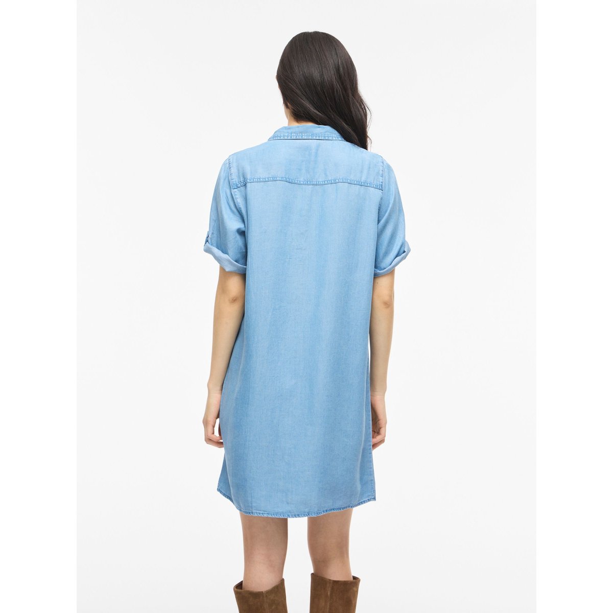 Robe Courte bleu - light blue denim1, VILA