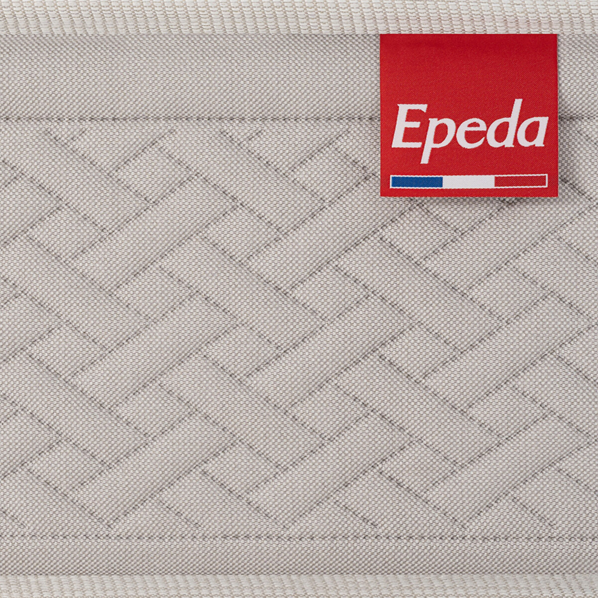 Matelas ressorts Multispire 3 zones, Dépaysant blanc/gris souris, EPEDA