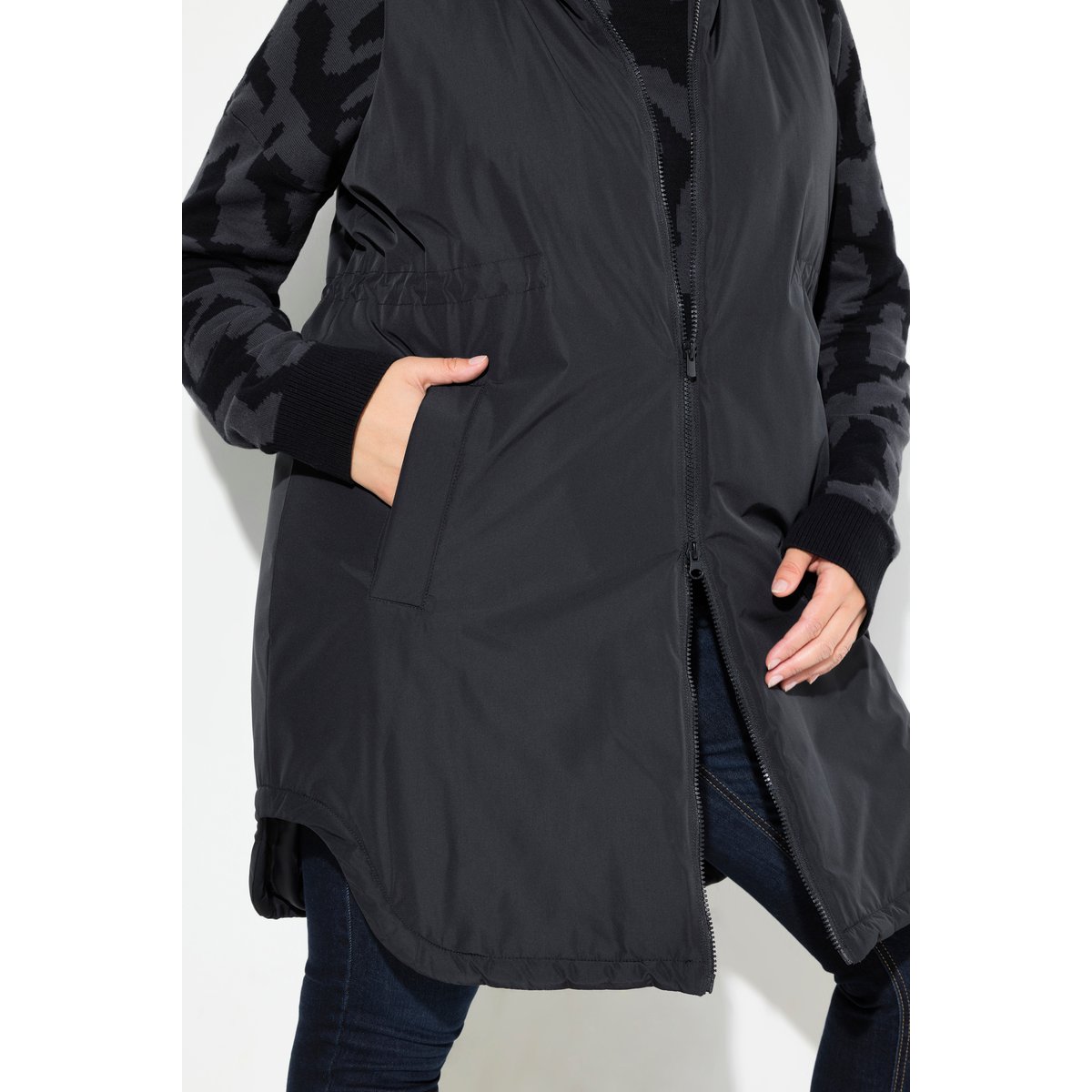 Gilet matelassé HYPRAR réversible noir, ULLA POPKEN