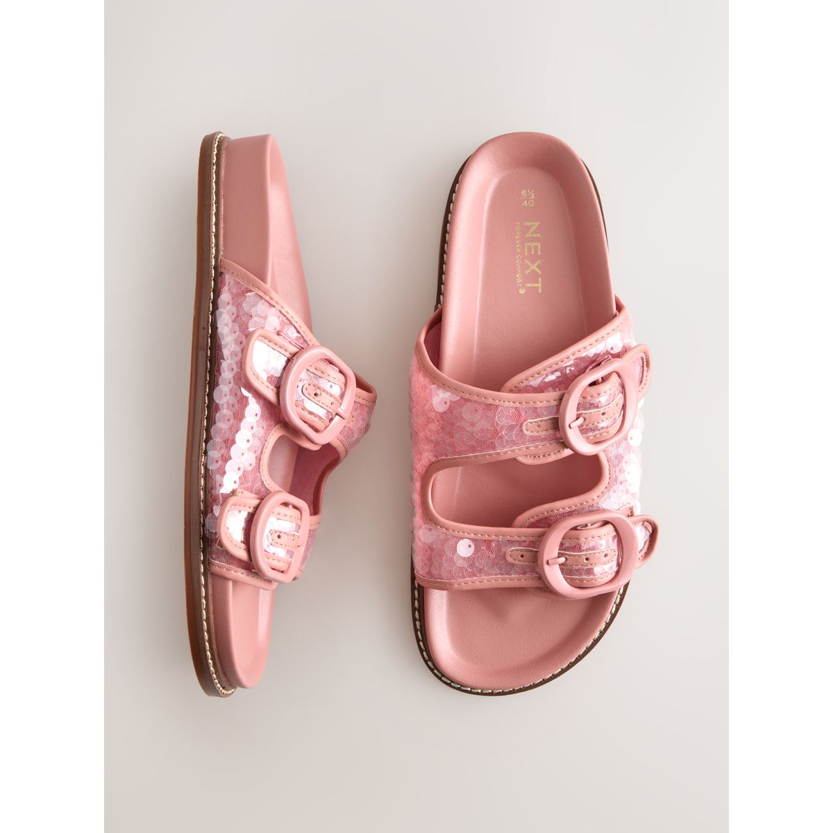 Sandales forever comfort® avec sequins rose, NEXT
