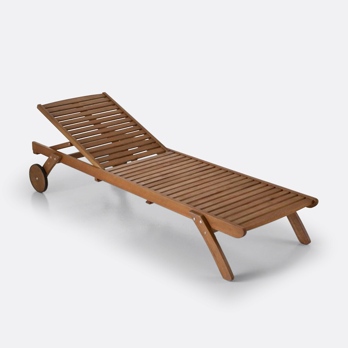 Tumbona chaise longue de eucalipto, Garden madera clara eucalipto, LA REDOUTE INTERIEURS