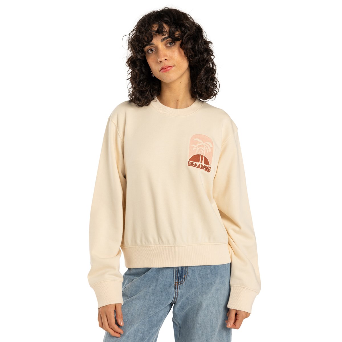 Sweat SUNPALMS blanc whitecap, BILLABONG