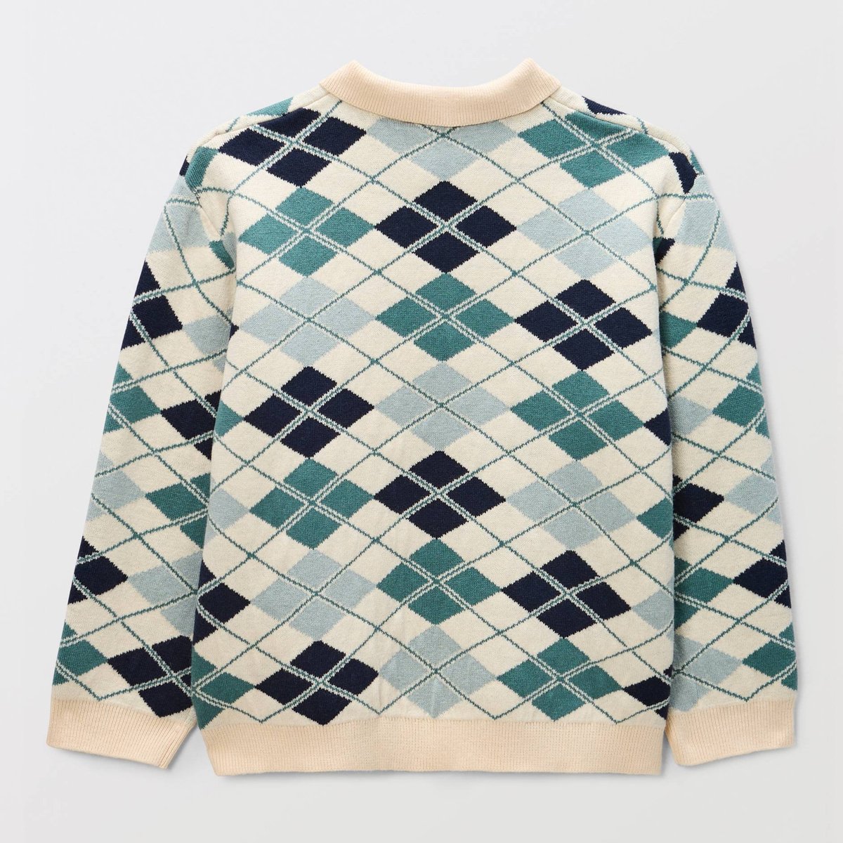 Pull jacquard contenant de la laine eucalyptus, MONOPRIX