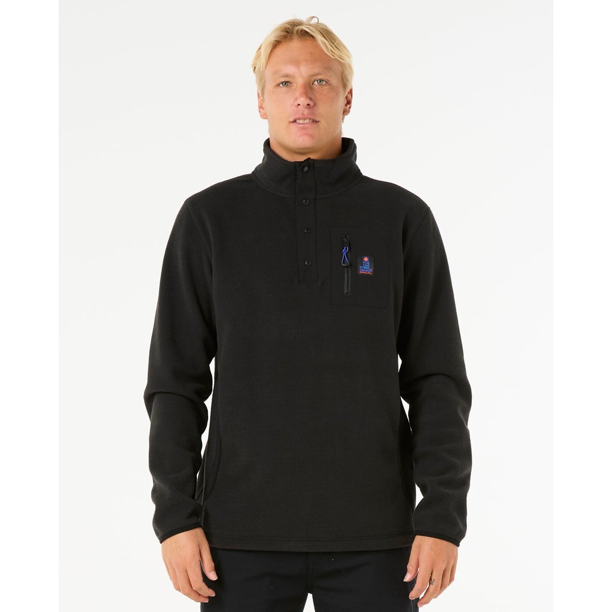 Sweat col rond Polaire SEARCH noir, RIP CURL
