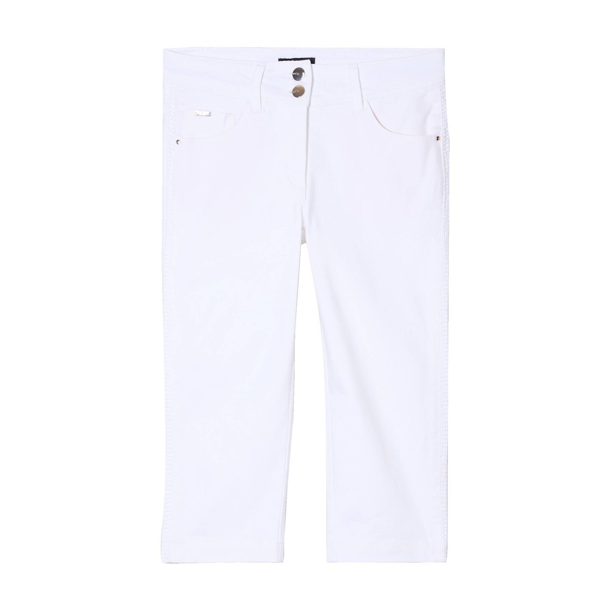 Pantacourt droit 5 poches blanc, BREAL
