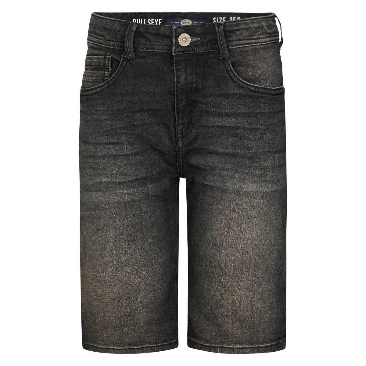 Short en jean regular fit bullseye sanfelipe noir black stone, PETROL INDUSTRIES