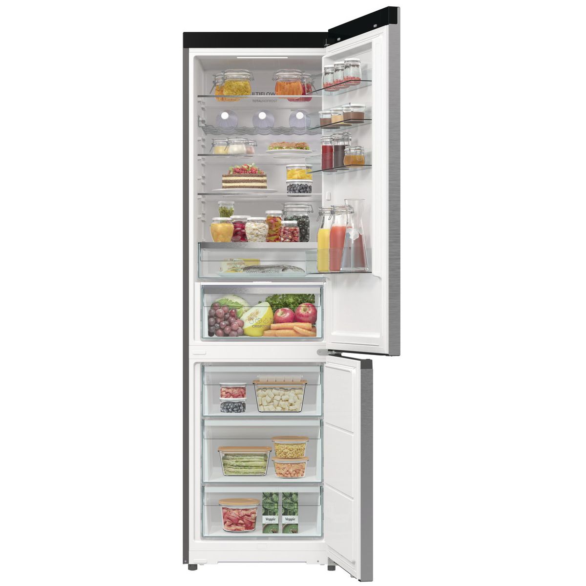 Réfrigérateur combiné NRB620C61X4WFE couleur unique, GORENJE
