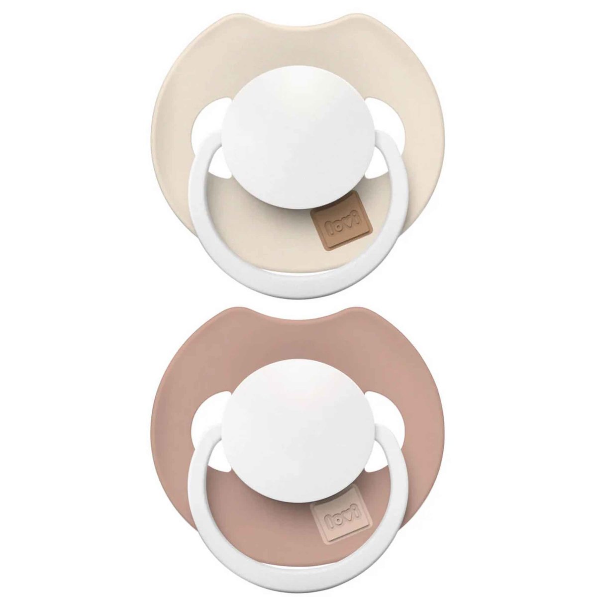 Lot de 2 Sucettes Dynamiques LOVI PRIME beige, DIFRAX