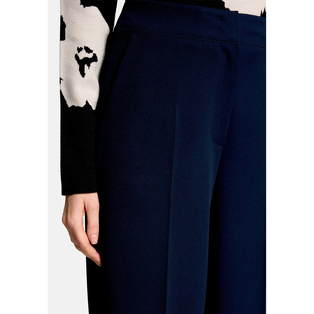 Pantalon Marlene unicolore dark sky, BETTY BARCLAY