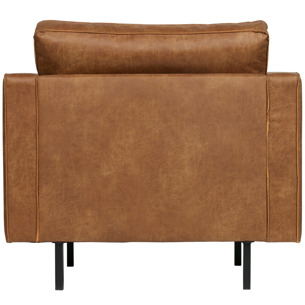 Fauteuil en simili- BRONCO cognac, WOOOD