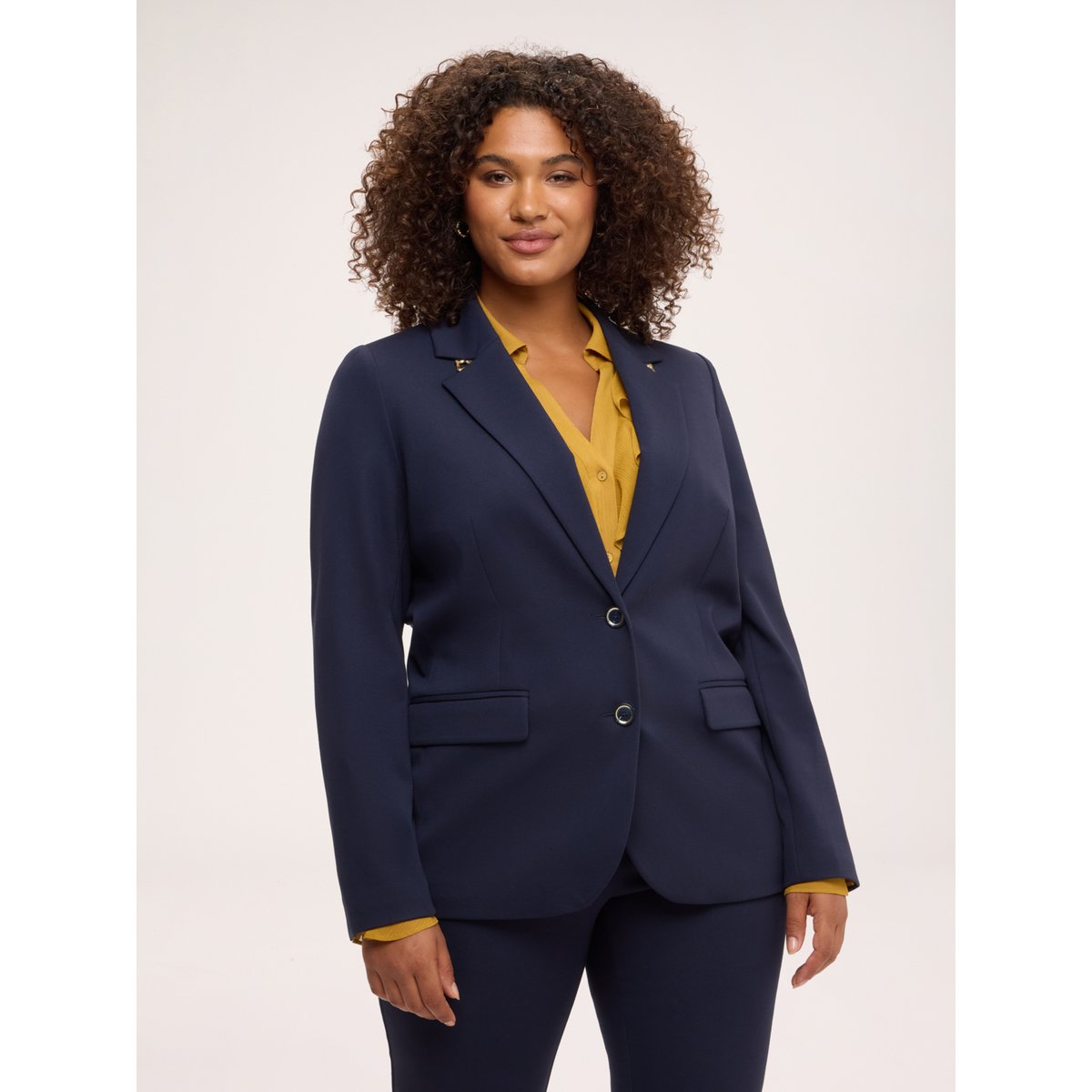 Blazer avec détails métalliques bleu, FIORELLA RUBINO