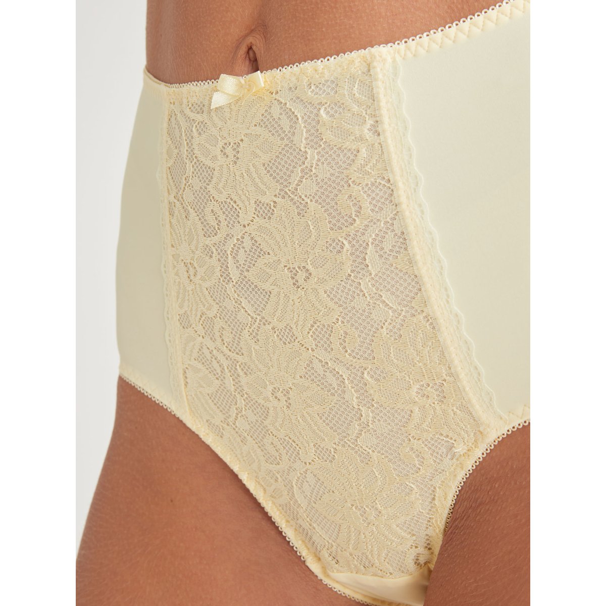Culotte maxi effet ventre plat, lot de 2 jaune + blanc, DAXON
