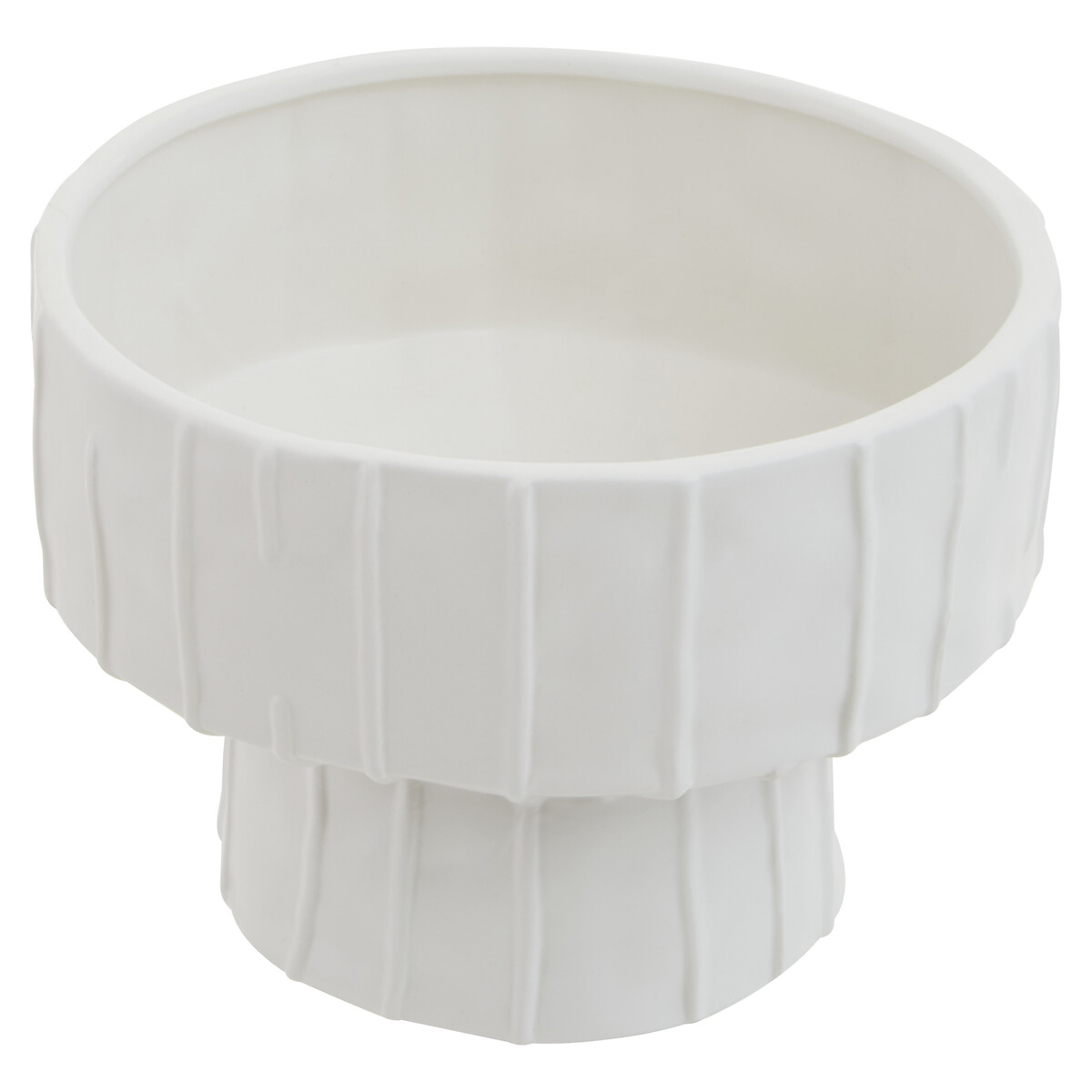 23x16cm White Ceramic Vase white, ÉDITÉ