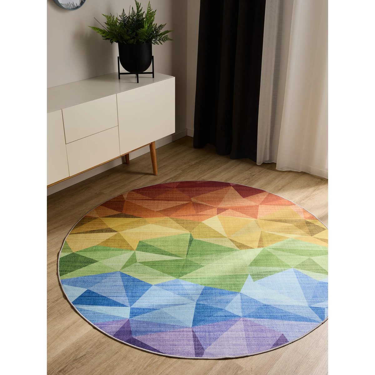 Tapis rond lavables GEORGE multicouleur, BENUTA