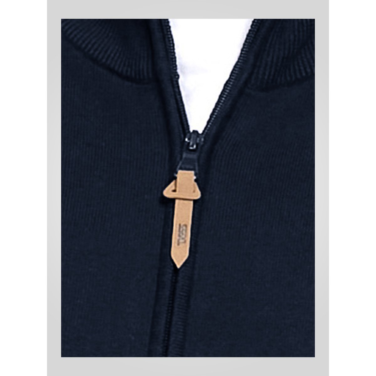 Veste à col montant grande taille FRANCO bleu marine, DUKE