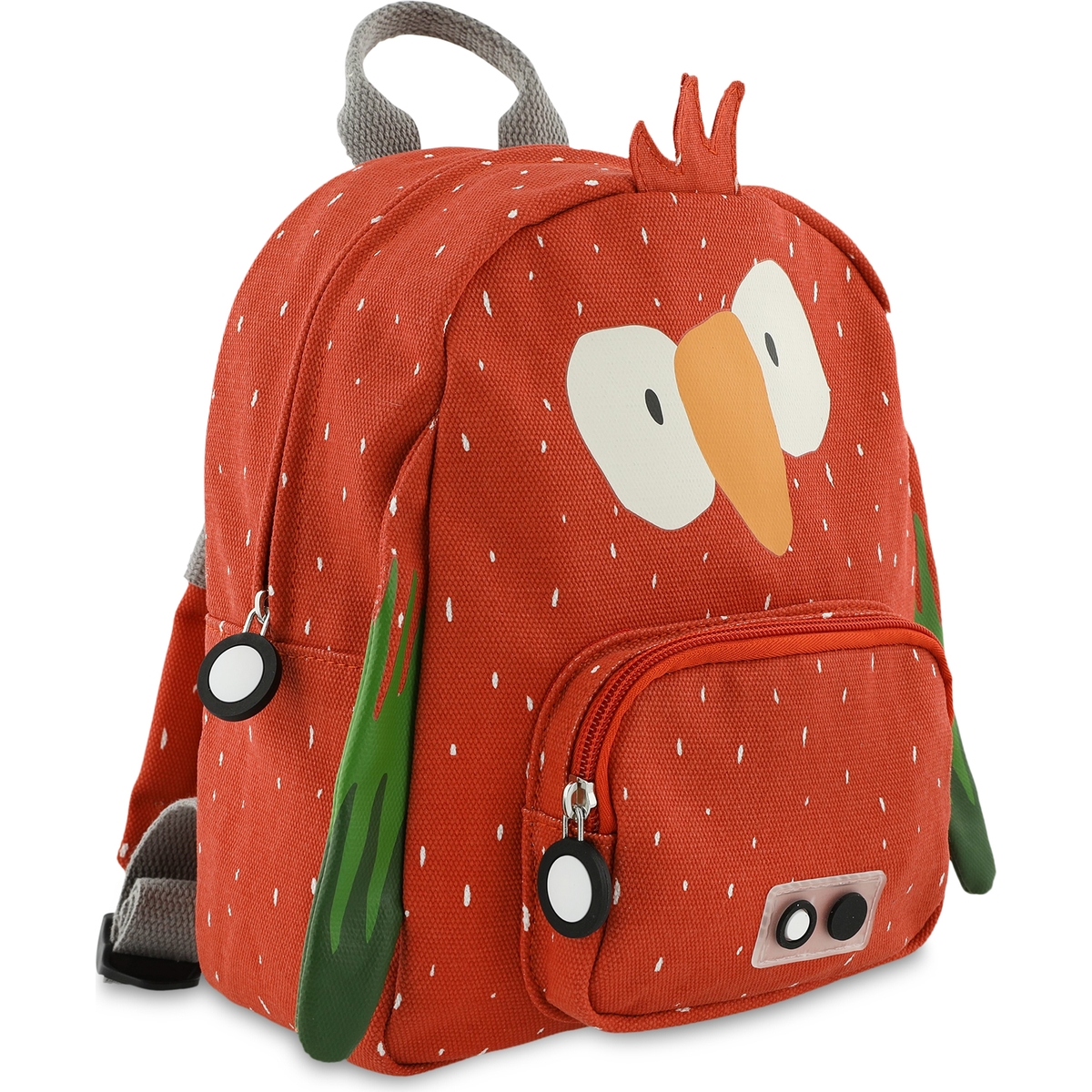 Sac à dos bébé Mr. PARROT rouge, blanc, orange, TRIXIE