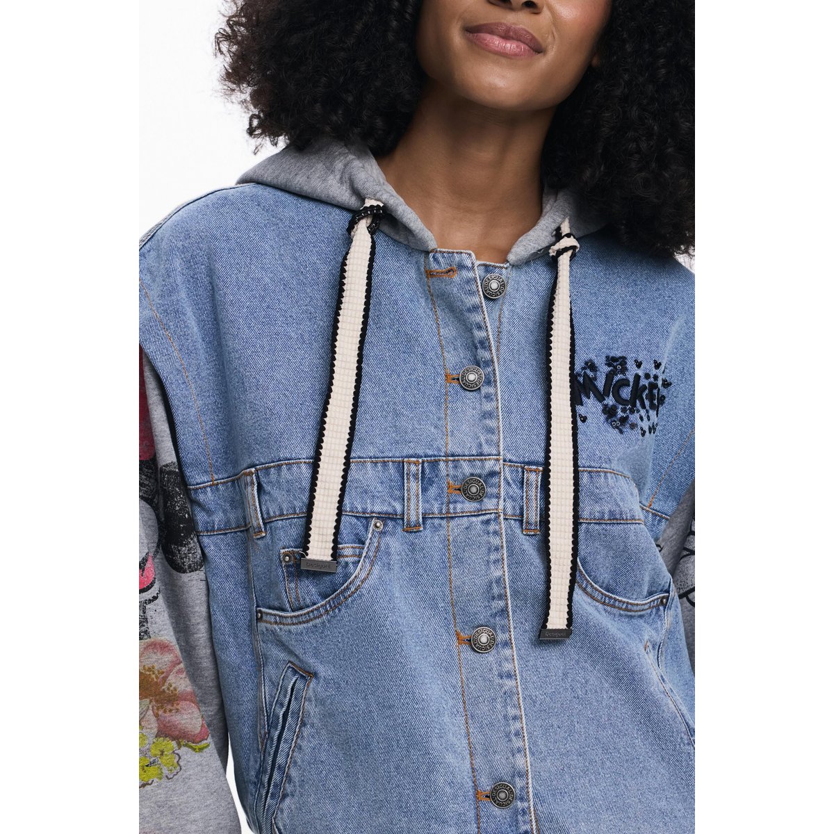 Veste en jean Mickey Mouse™ bleu clair, DESIGUAL