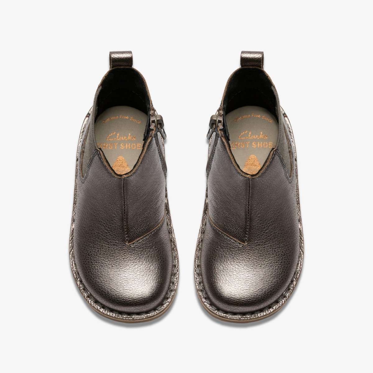 Boots Cuir Coupe Extra Large JOYFUL SKY T gris, CLARKS