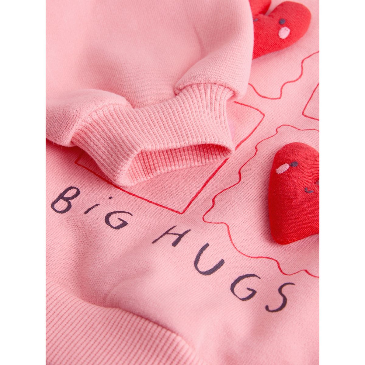 Ensemble sweat et pantalon large coeur rose, NEXT