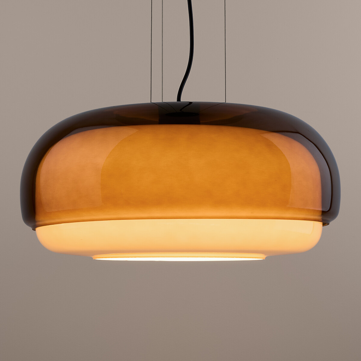 Lámpara de techo de cristal de color Ø45 cm, Kinoko ámbar, LA REDOUTE INTERIEURS