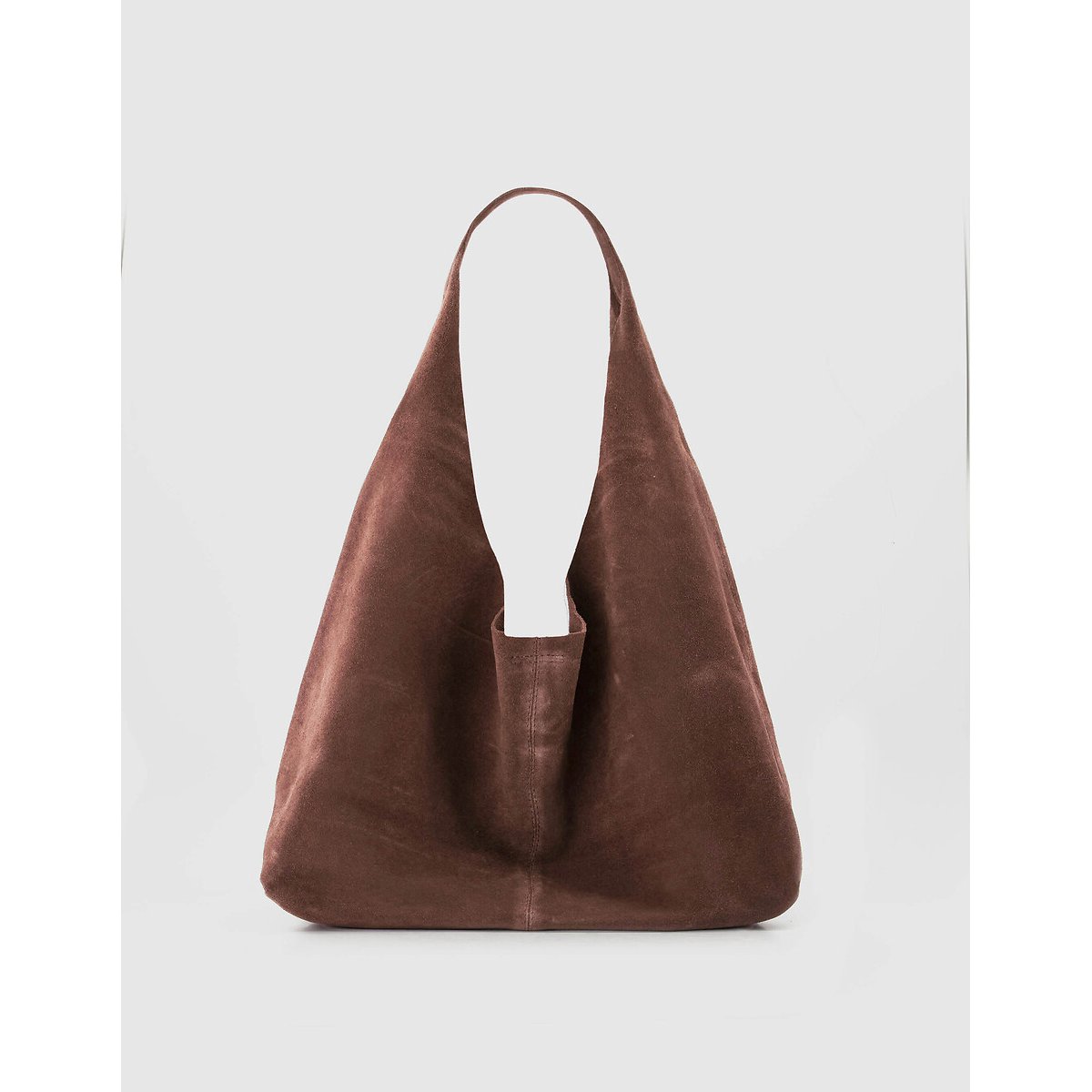 Borsa hobo in pelle scamosciata caramello , IKKS