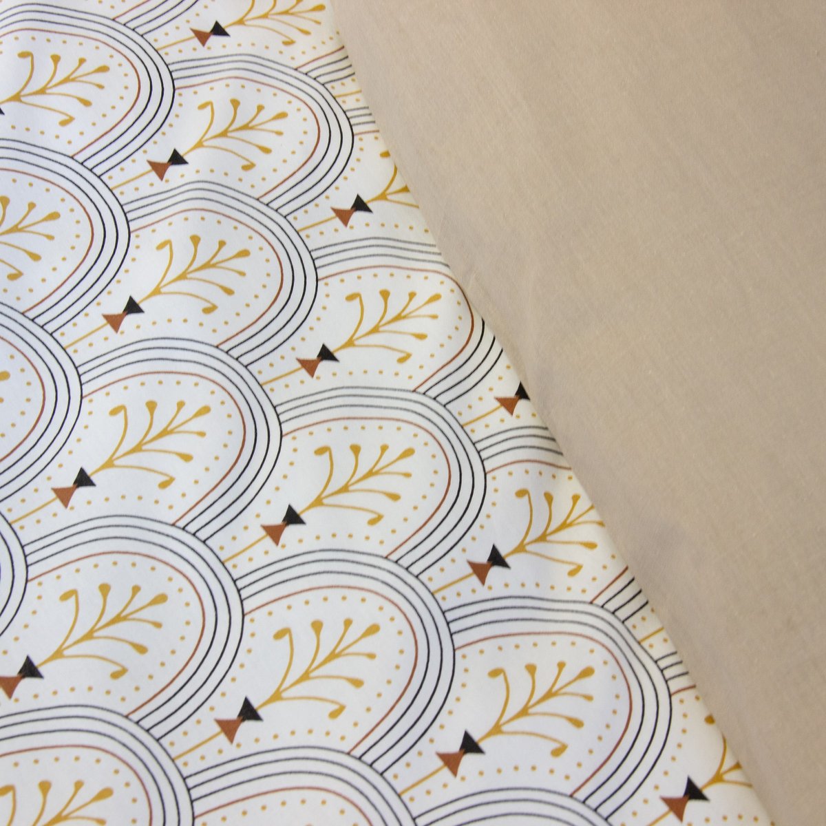 Parure de lit - housse de couette avec taies en coton multicolore, EDEN