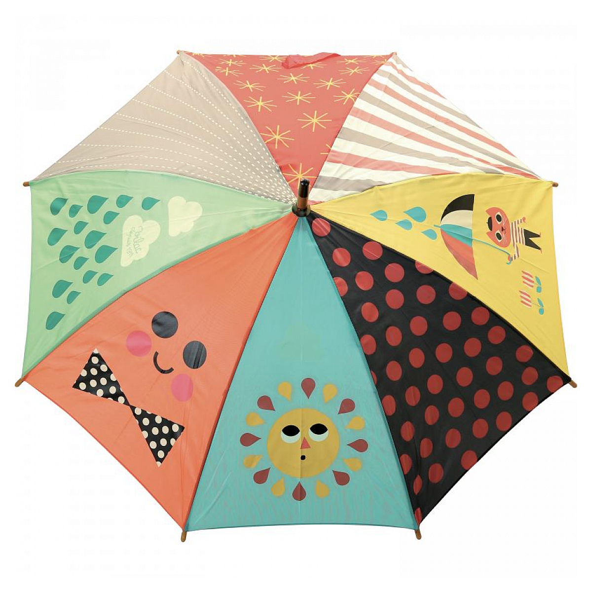Parapluie Original Chat Ingela P. Arrhenius Protection Amusante Contre la Pluie rouge, VILAC