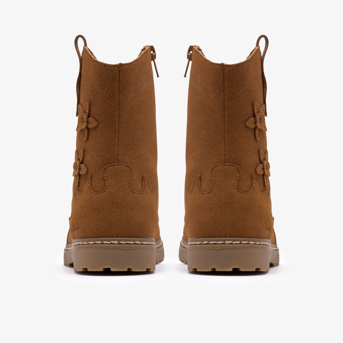 Boots Synthétique Coupe Large ADELAIDE MID K marron, CLARKS