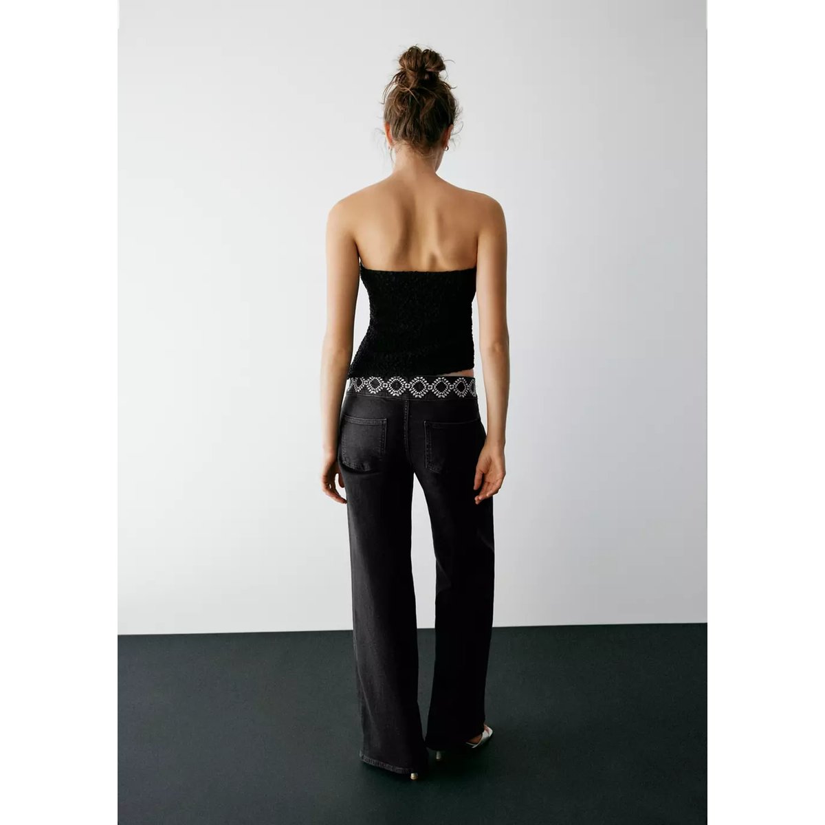 JEANS DIAMOND noir, MANGO TEEN