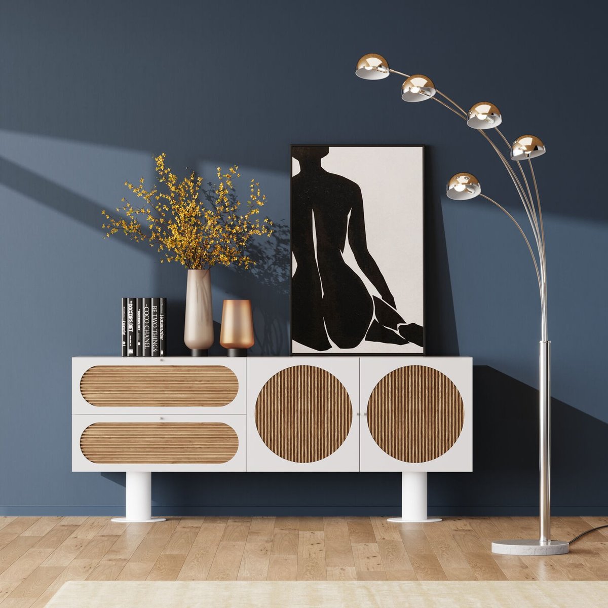 Vase en verre mat, NOBLE RING marron, KARE DESIGN