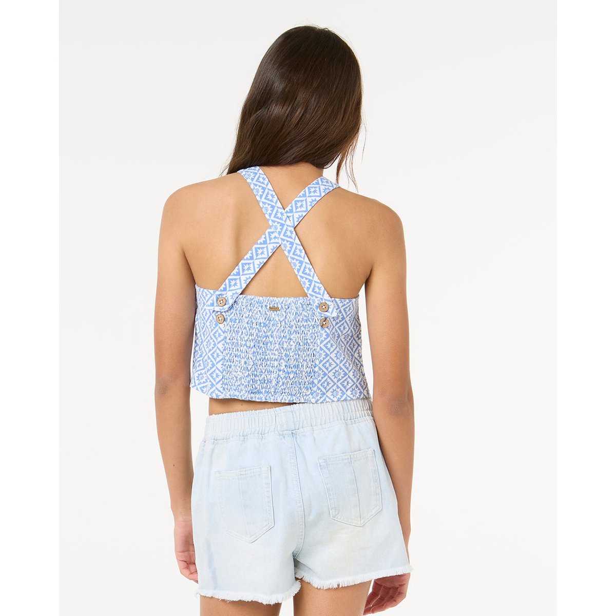 Haut BLISSY WOVEN TOP -GIRL bleu foncé, RIP CURL