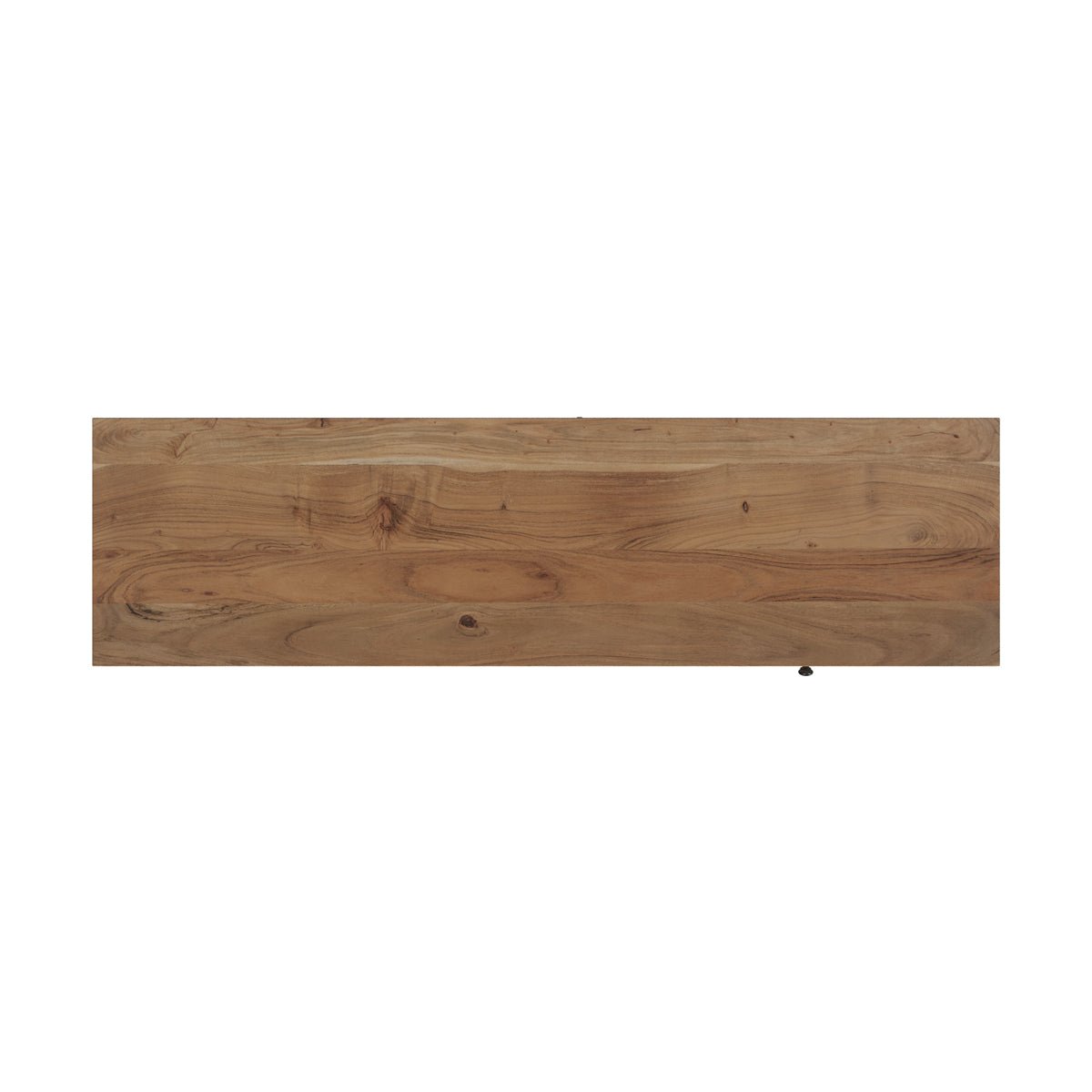 Buffet en bois d'acacia massif et métal - ALABAMA bois clair et noir, MAISON PAVANE
