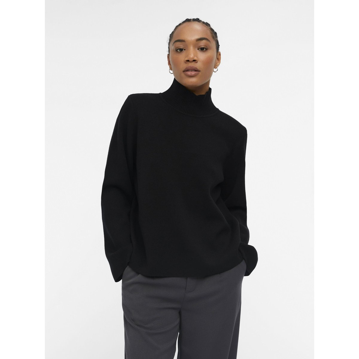 Pullover noir - black, OBJECT